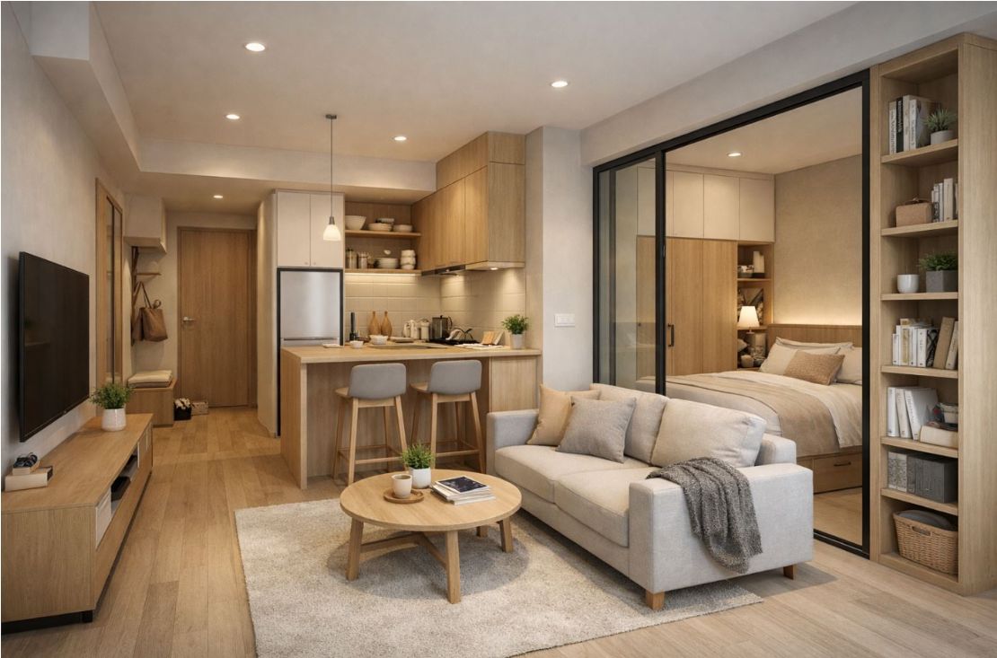 小坪數一房一廳如何裝修？空間放大、收納與機能一次到位的實用指南