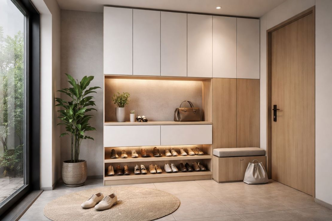 鞋櫃設計全攻略：從收納到門面，一次打造好用又好看的玄關